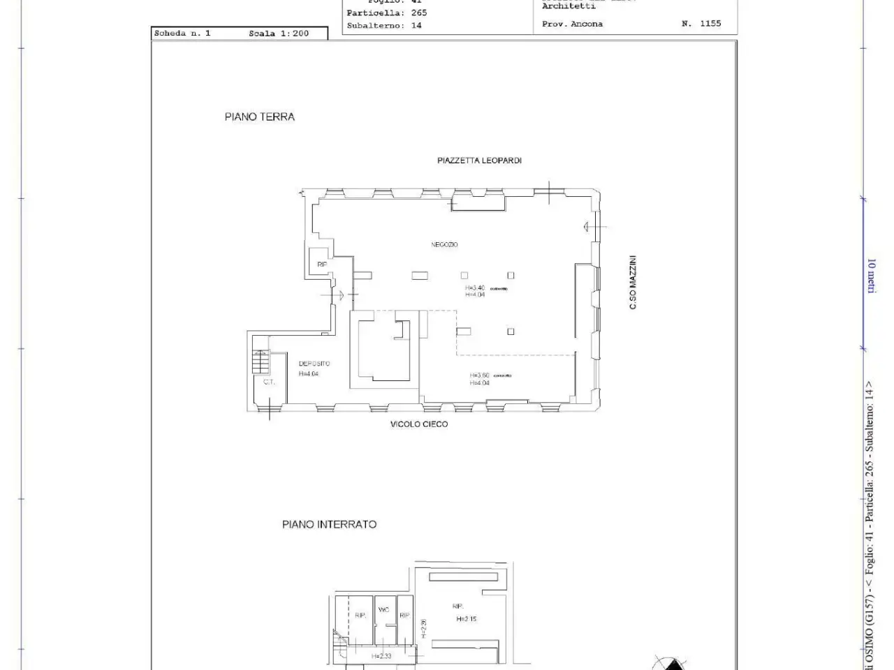Negozio in Corso Mazzini 73, Osimo, {3} - Planimetria 1