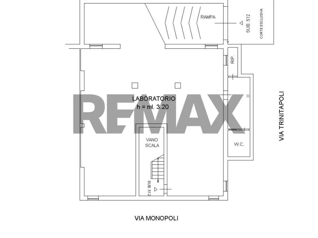 Laboratorio in Via Trinitapoli 34, Roma, {3} - Planimetria 1