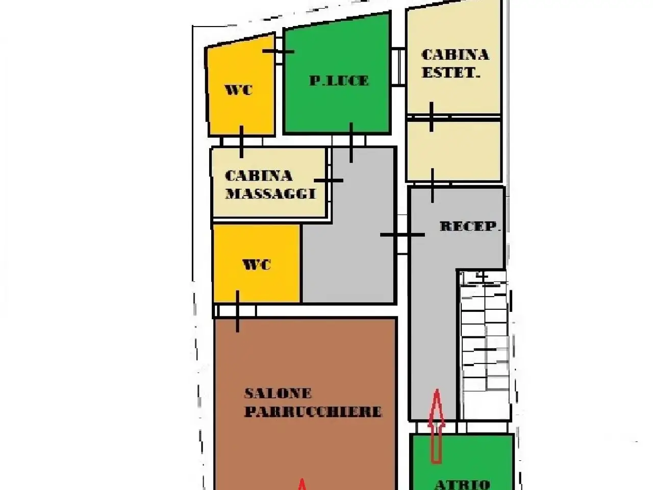 Negozio in Via Monteverdi 89, Andria, {3} - Planimetria 1