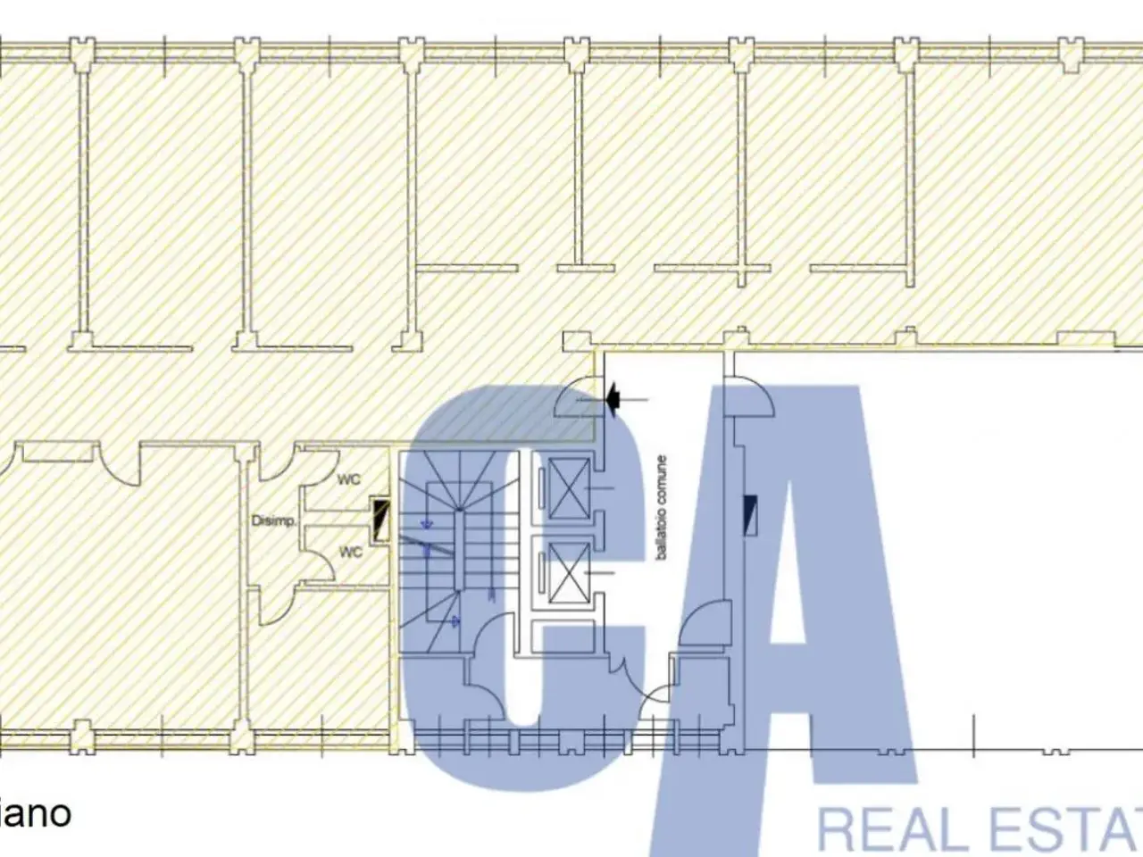 Ufficio in Via Populonia, Milano, {3} - Planimetria 1