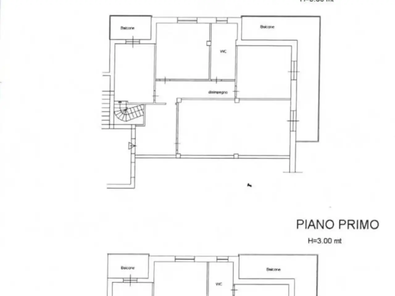 Appartamento in Via Ortignano, Roma - Planimetria 1