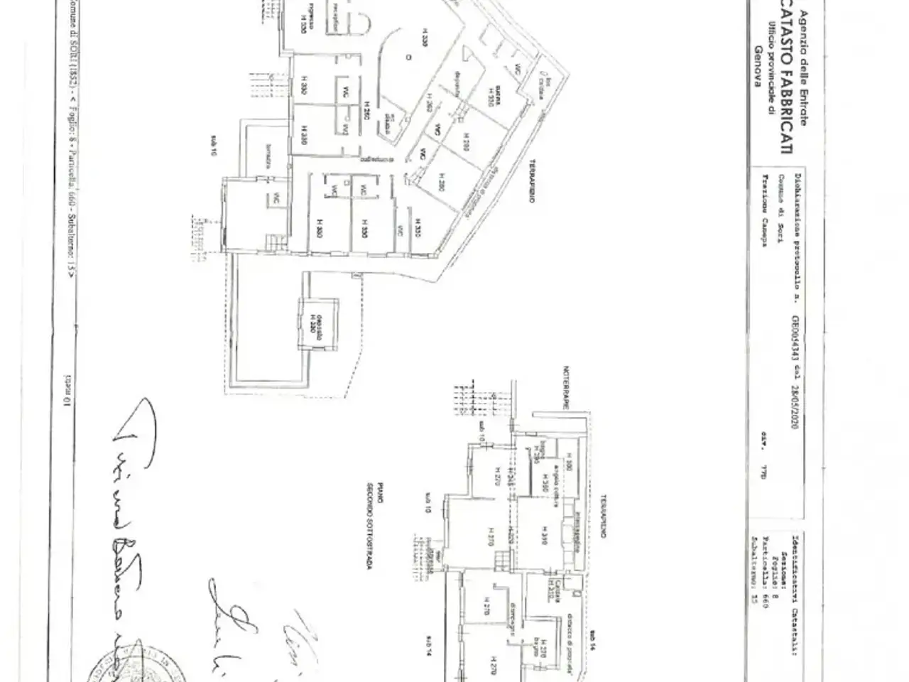 Albergo in Frazione Canepa 77, Sori, {3} - Planimetria 1