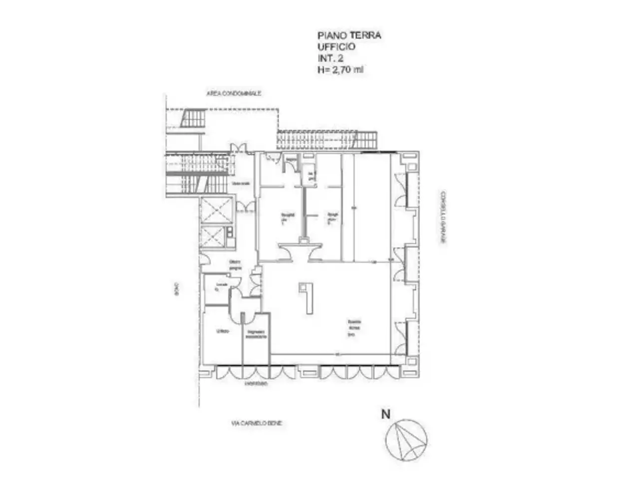 Ufficio in Viale Carmelo Bene 70, Roma, {3} - Planimetria 1