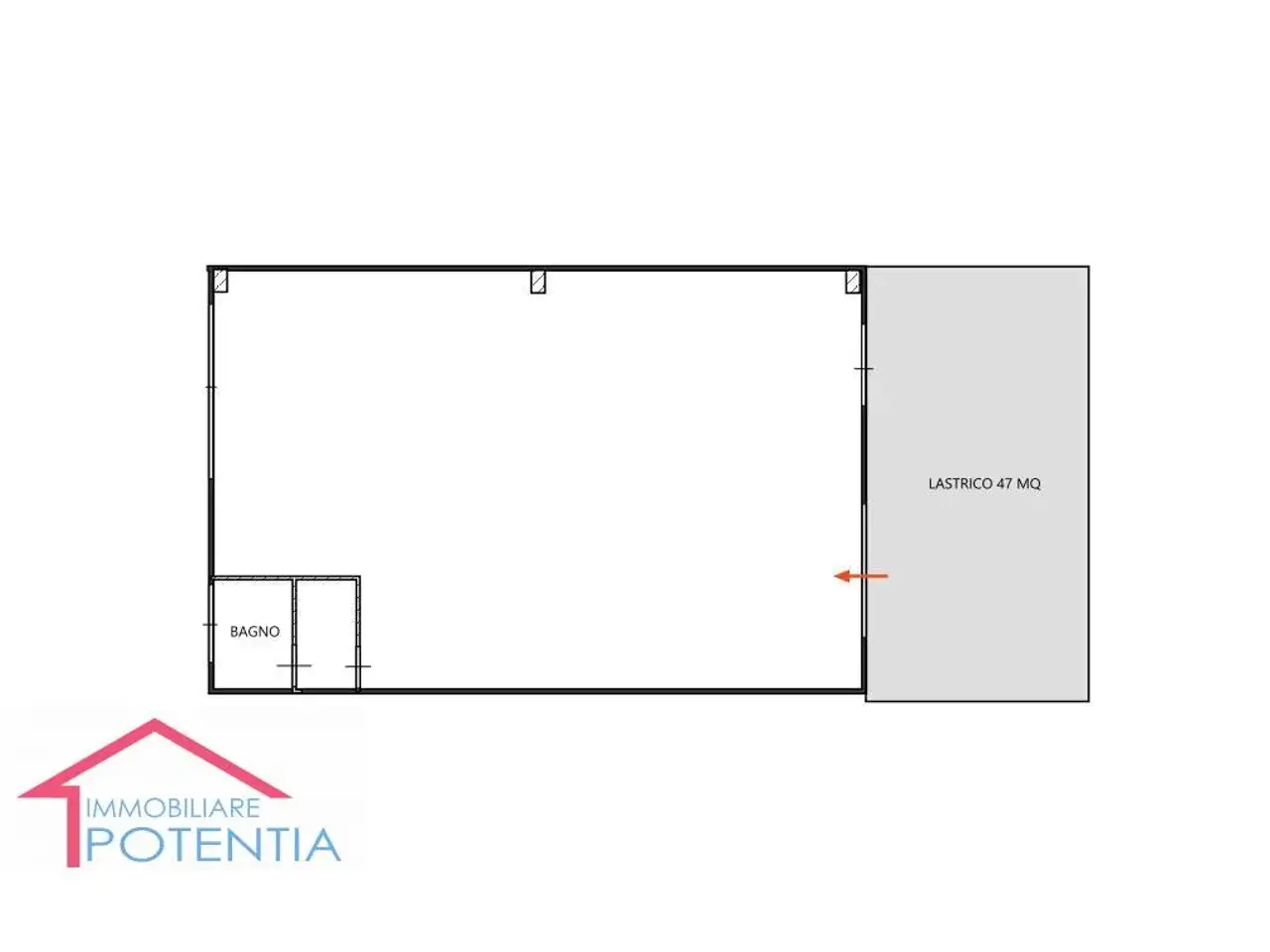 Magazzino in S.S. Regina Km.3,00, Potenza Picena, {3} - Planimetria 1