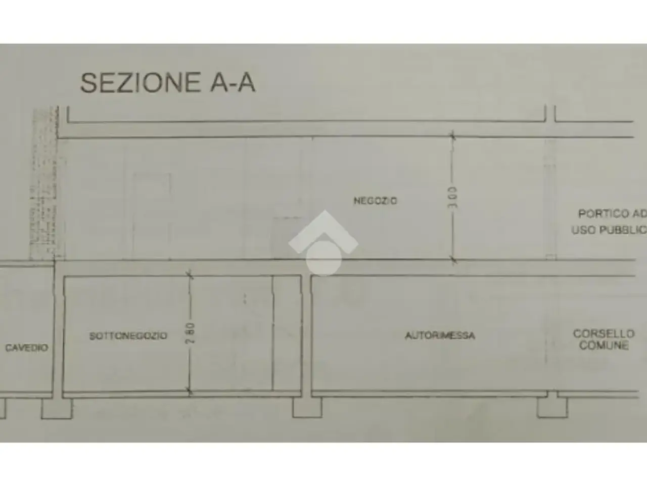 Negozio in Piazza Castello, Borgosatollo, {3} - Planimetria 1