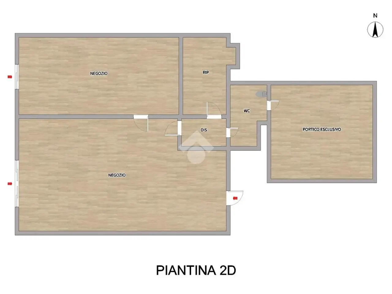 Negozio in Via Mazzini 10, Manerbio, {3} - Planimetria 1