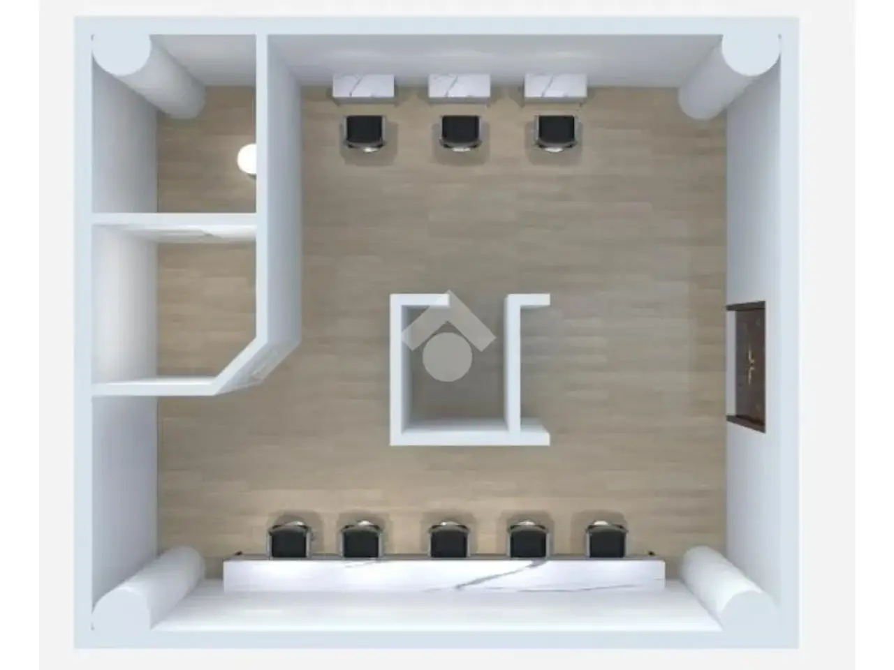 Negozio in Viale Le Corbusier, Latina, {3} - Planimetria 1