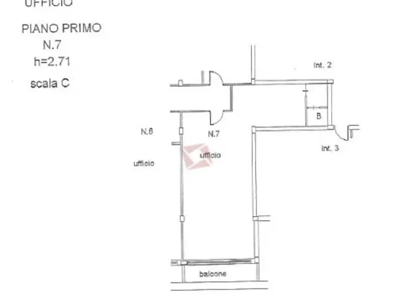 Ufficio in Via di Torrenova, Roma, {3} - Planimetria 1