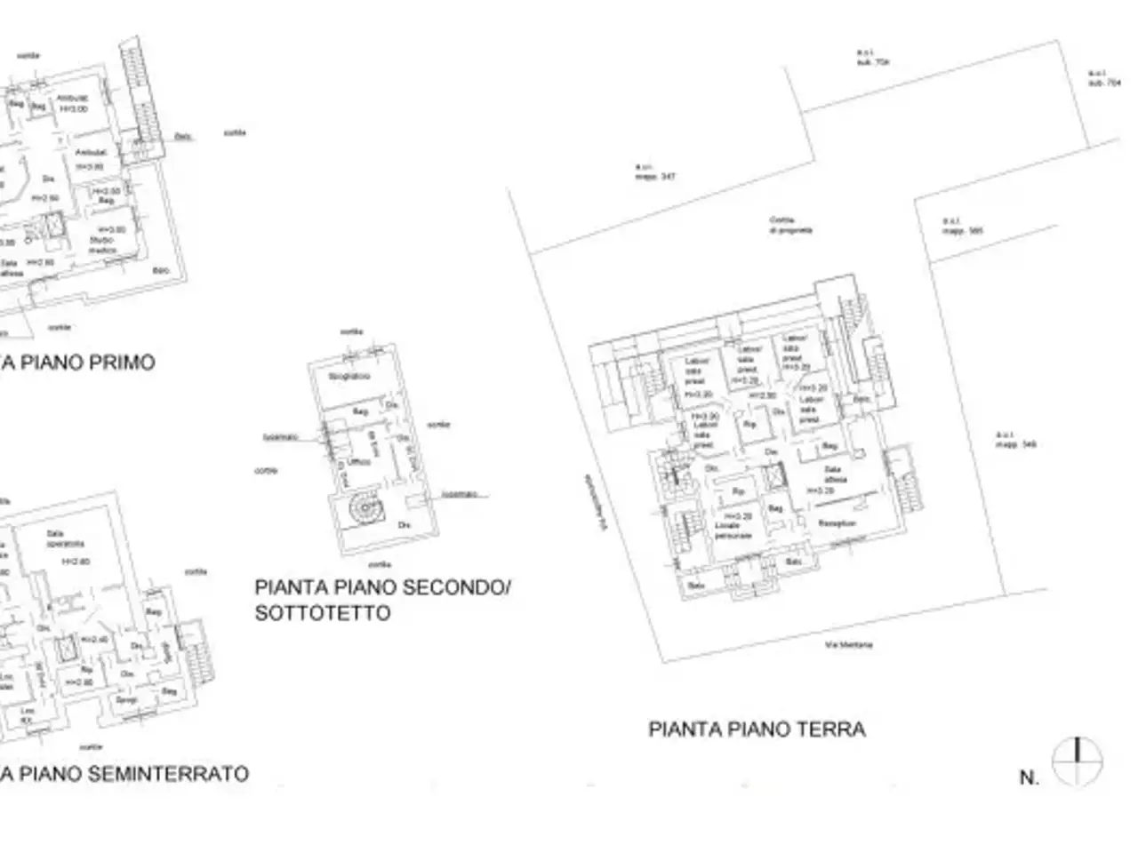 Ufficio in Via Mentana 35, Magenta, {3} - Planimetria 1