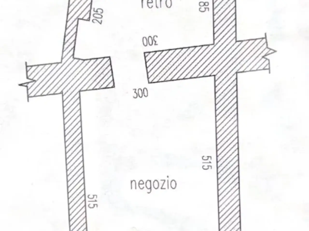 Negozio in Via Benedetto Cairoli 5, Ovada, {3} - Planimetria 1