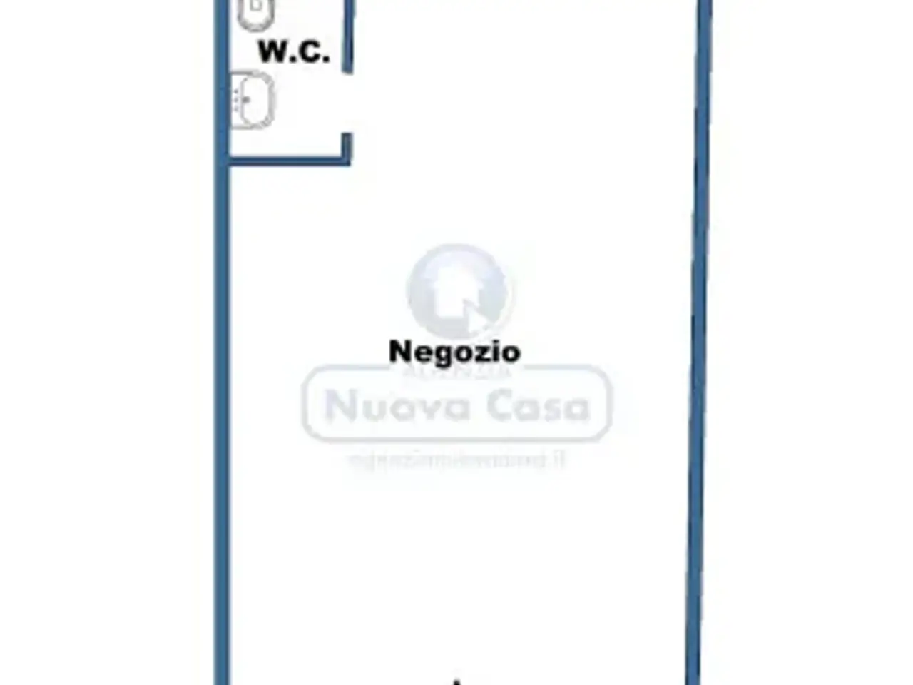 Negozio in Via Salara 14/a, Ravenna, {3} - Planimetria 1
