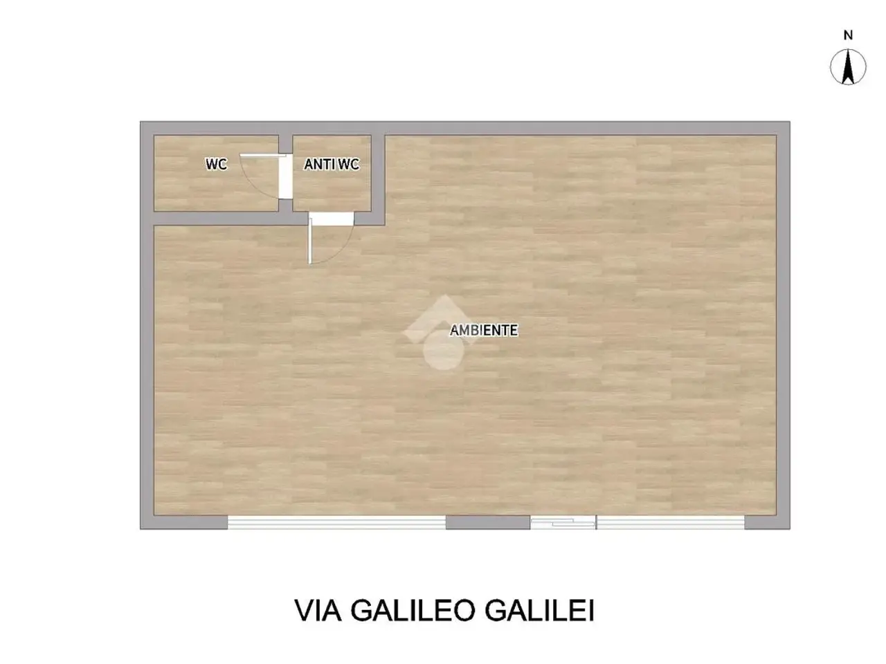 Negozio in Via Galileo Galilei 24, Palermo, {3} - Planimetria 1