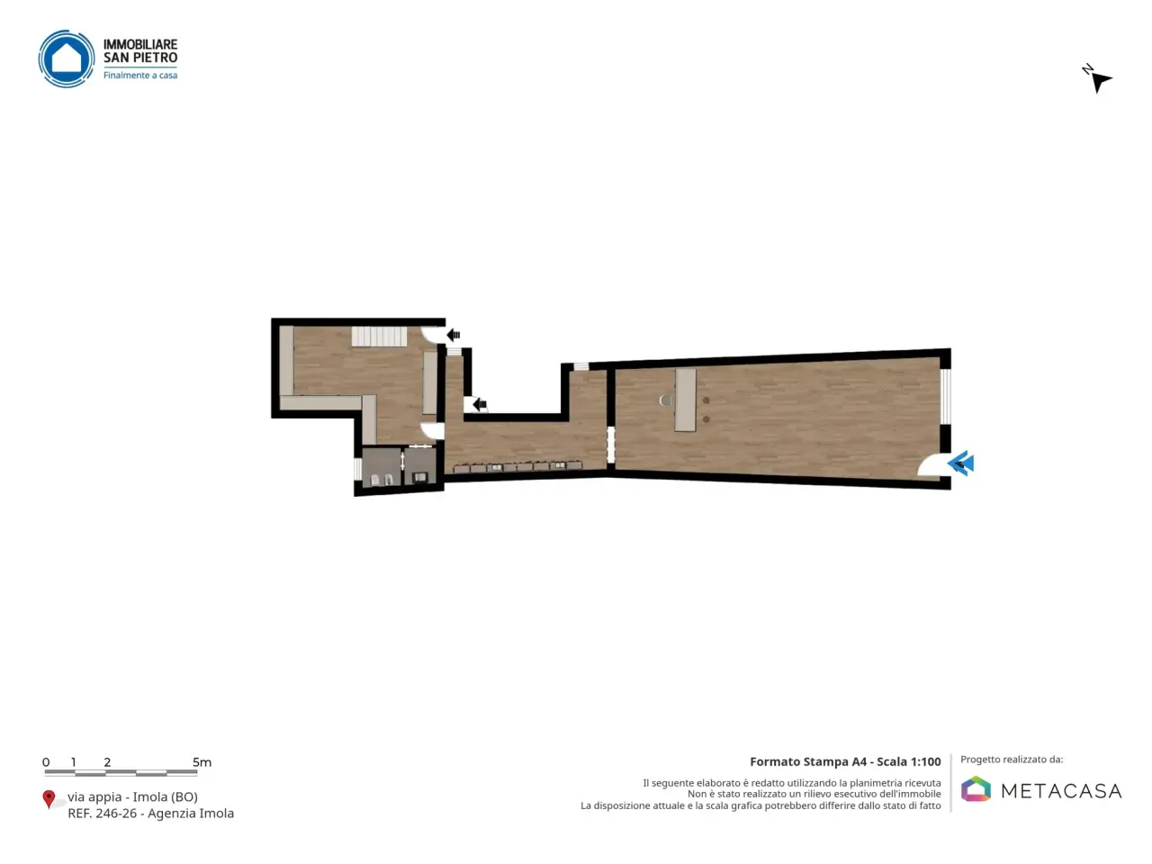 Negozio in Via Appia 24, Imola, {3} - Planimetria 1