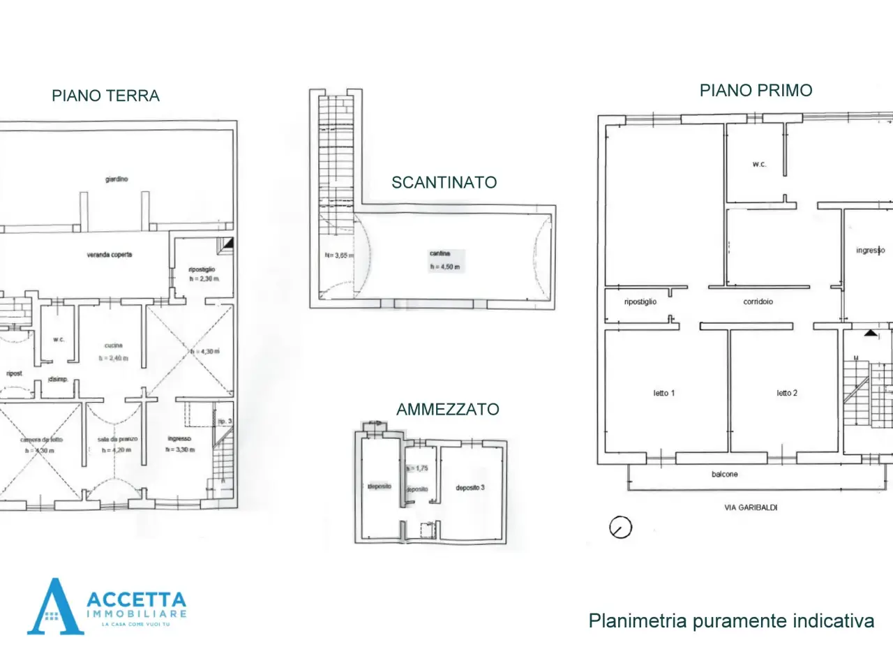 Palazzina commerciale in Via Giuseppe Garibaldi 15, Taranto, {3} - Planimetria 1