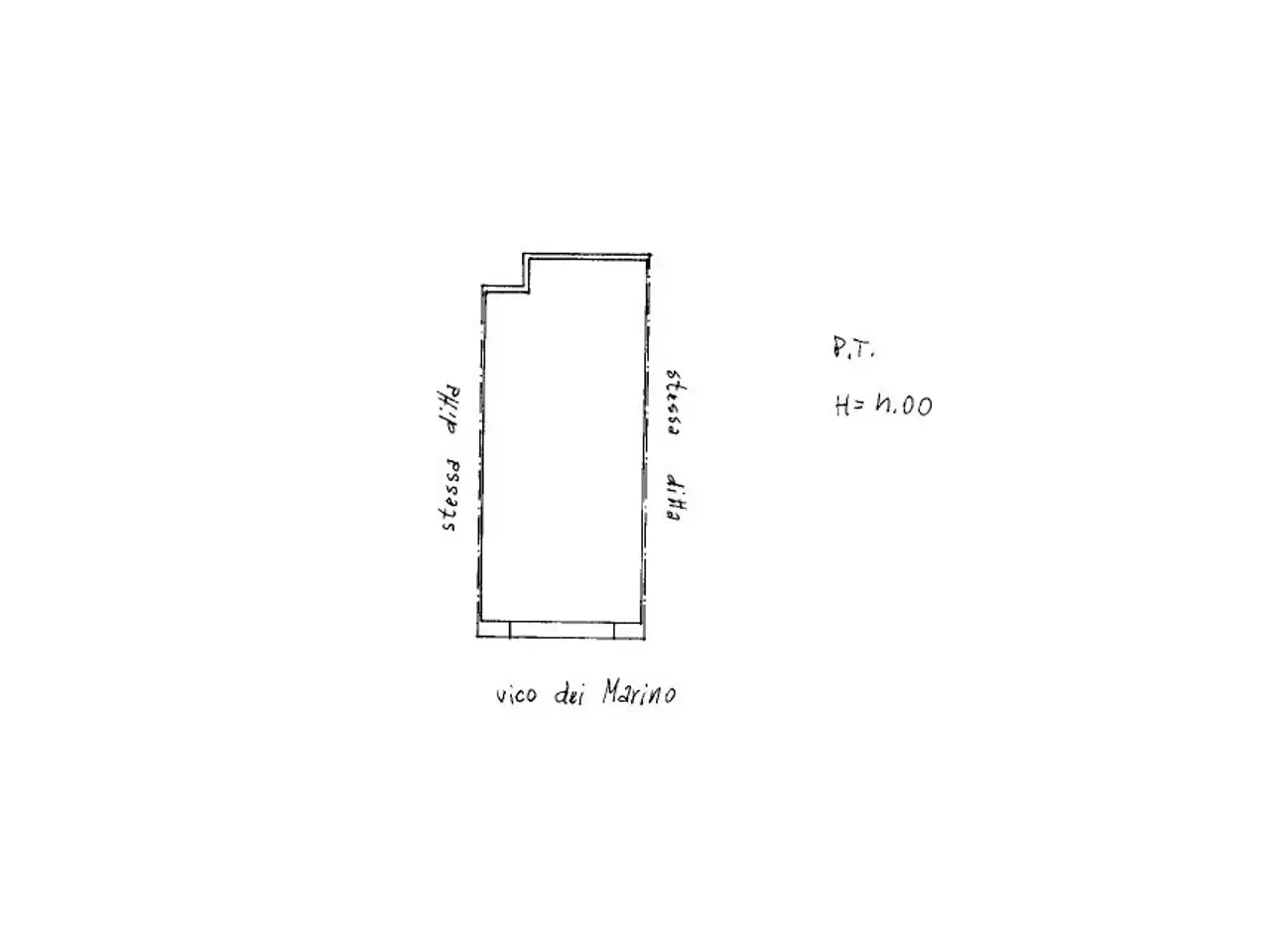 Magazzino in Vicolo Marino  18, Mesagne, {3} - Planimetria 1