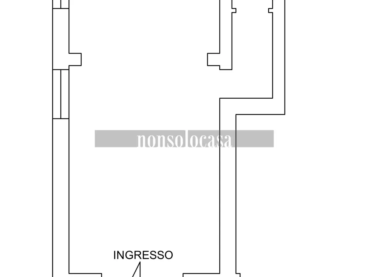 Negozio in Via Alessandro Manzoni 304, Perugia, {3} - Planimetria 1