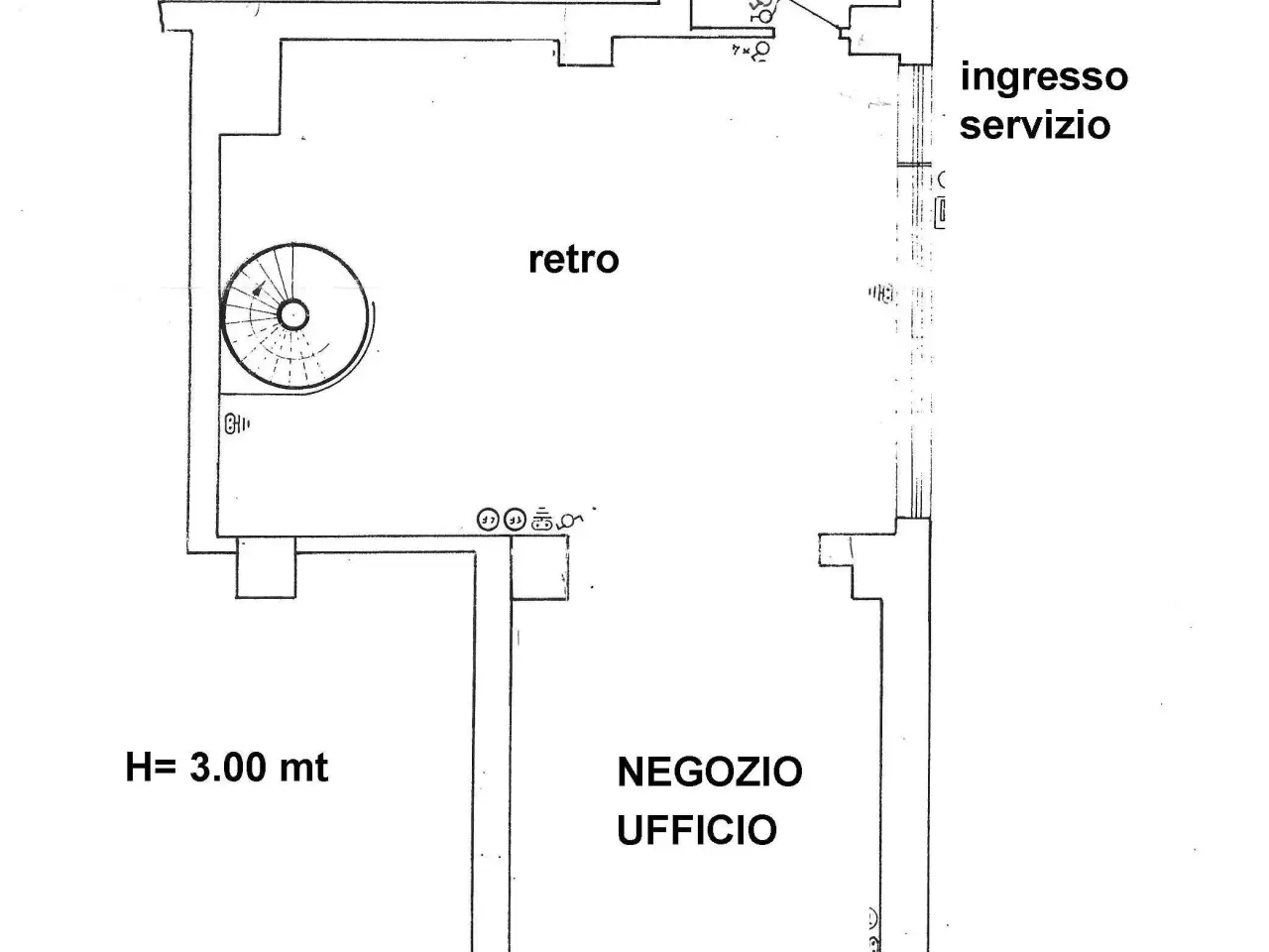 Negozio in Via Vivaldi, Bergamo, {3} - Planimetria 1