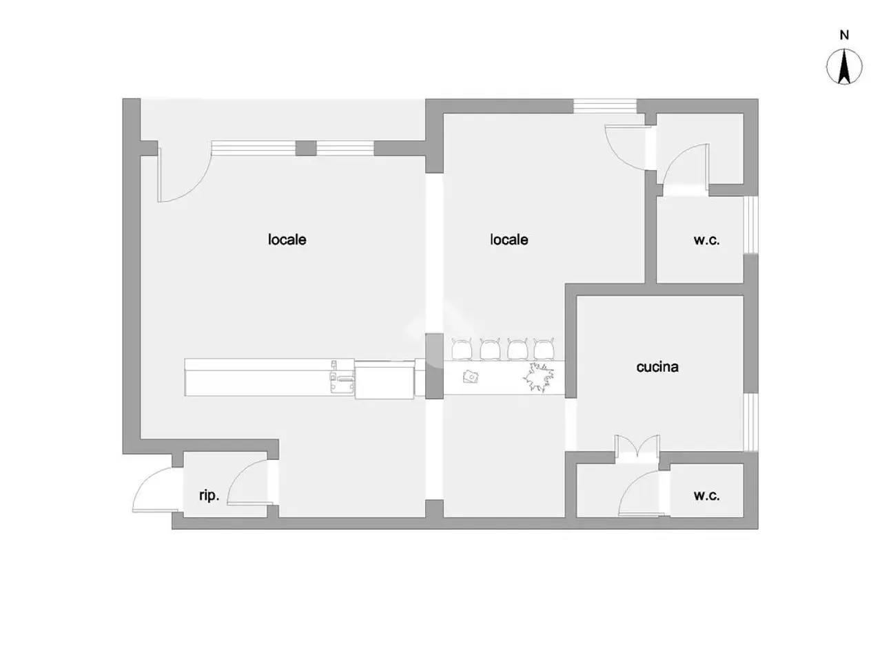 Negozio in Via Roma 405, Martinsicuro, {3} - Planimetria 1