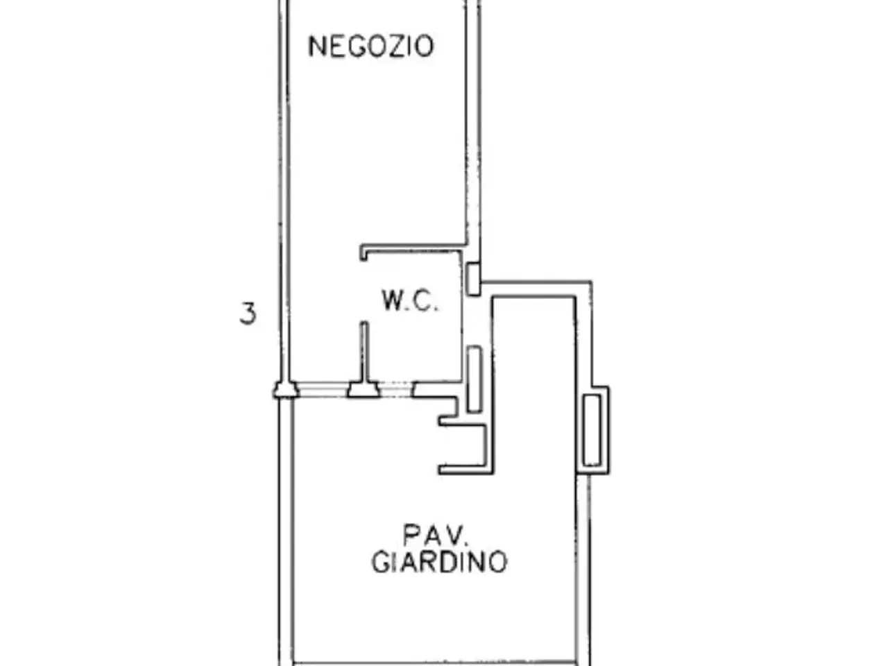 Negozio in Via Raffaele Conforti 98, Roma, {3} - Planimetria 1