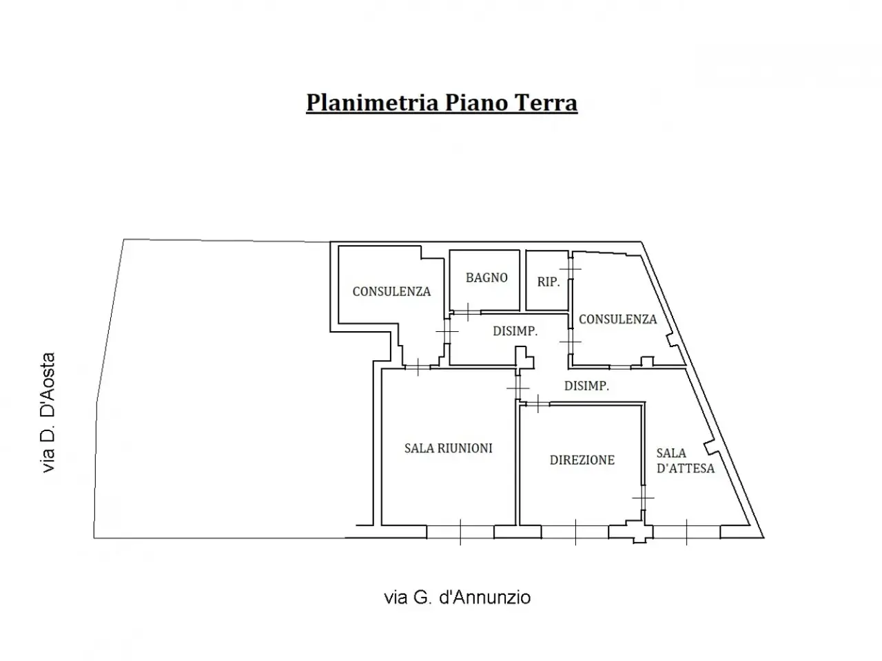 Negozio in Via Gabriele d'Annunzio, 20, Andria, {3} - Planimetria 1