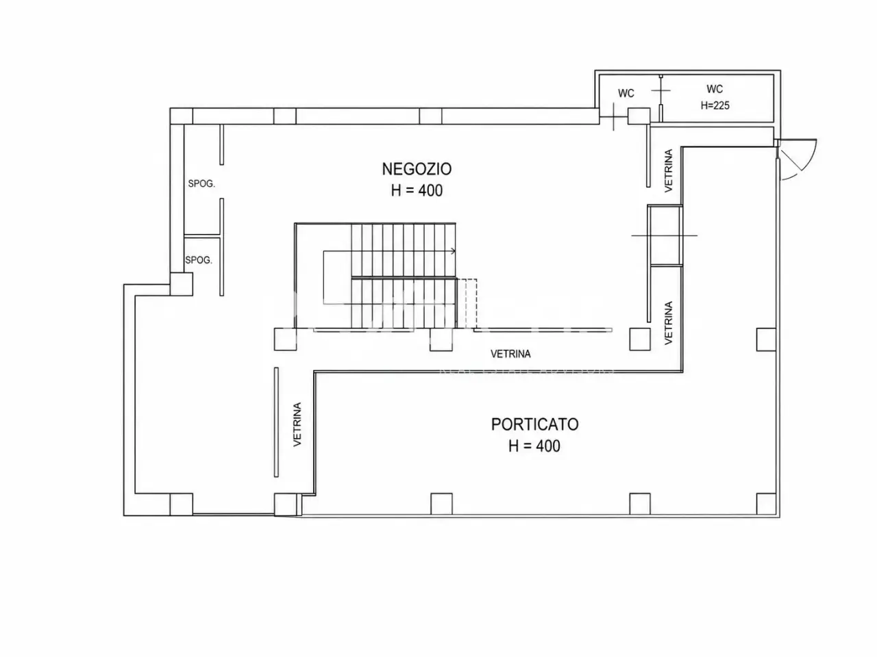 Negozio in Corso Benedetto Croce 148, Bari, {3} - Planimetria 1