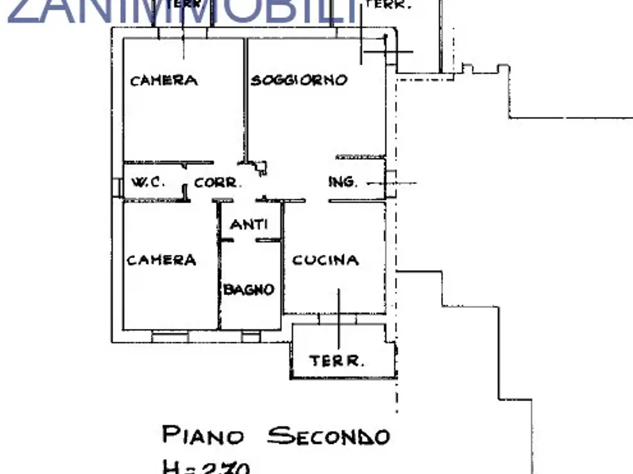 Trilocale in Via Rovereto 1, Castelfranco Veneto - Planimetria 1