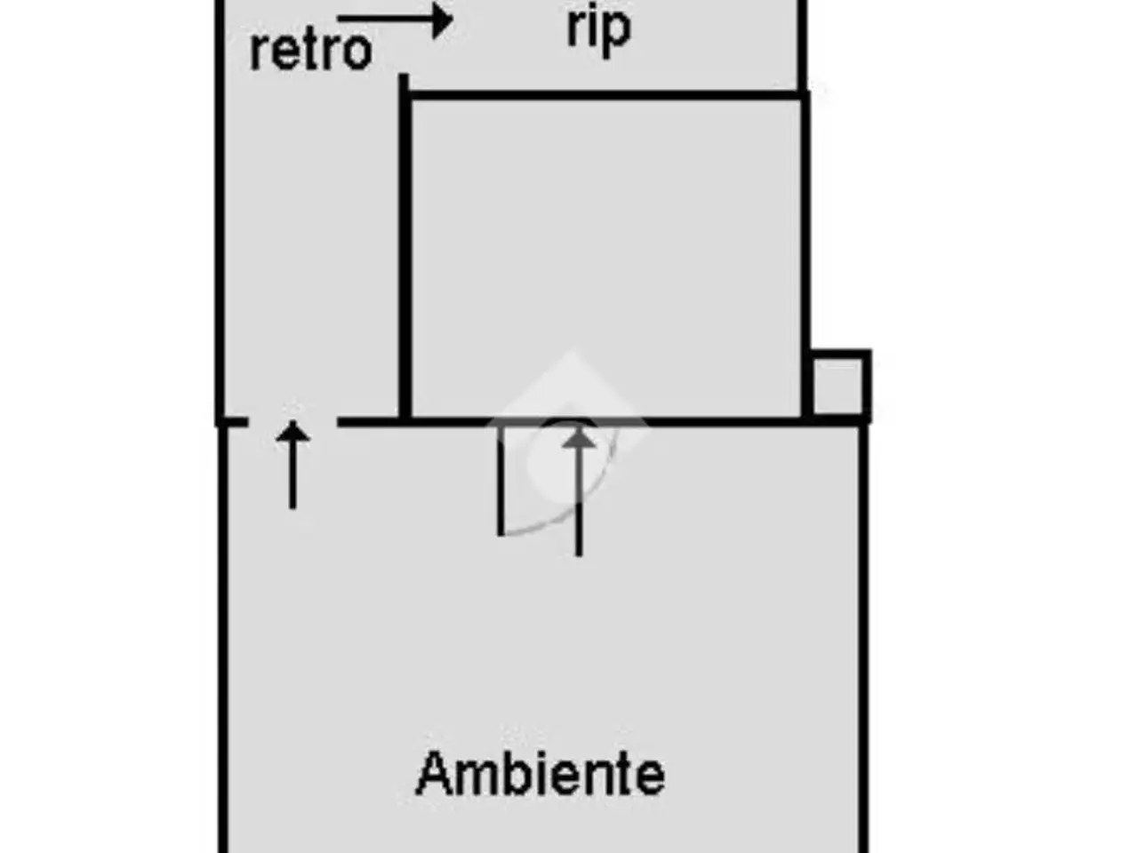 Negozio in Via dell'Artigliere 5, Palermo, {3} - Planimetria 1
