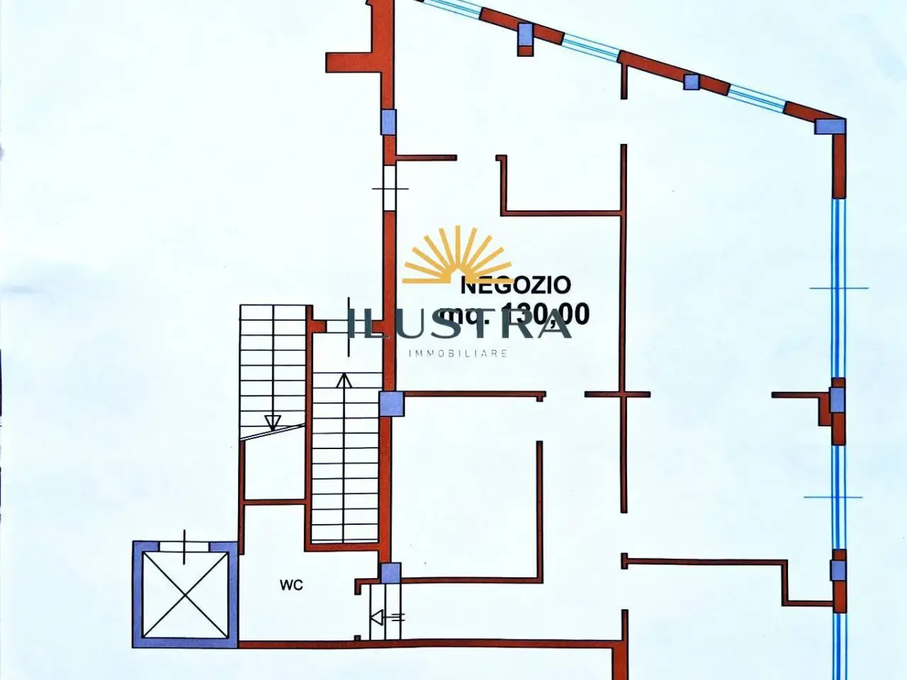 Negozio in Via Enrico Toti 58, San Benedetto Del Tronto, {3} - Planimetria 1