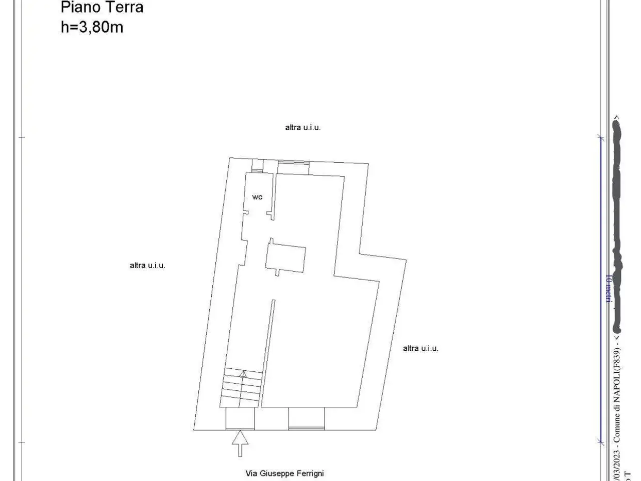 Negozio in Via Ferrigni  38, Napoli, {3} - Planimetria 1