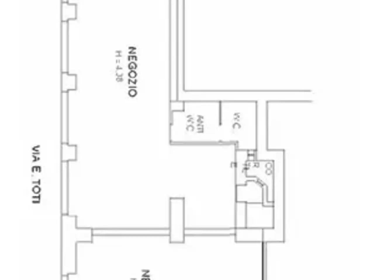 Negozio in Via Alfredo Oriani 5/a, Trieste, {3} - Planimetria 1