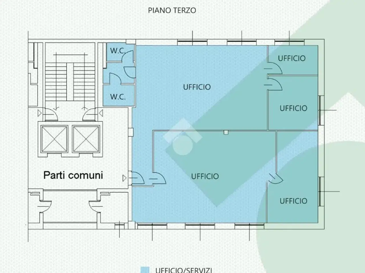 Ufficio in Via Wright 19, Settimo Milanese, {3} - Planimetria 1