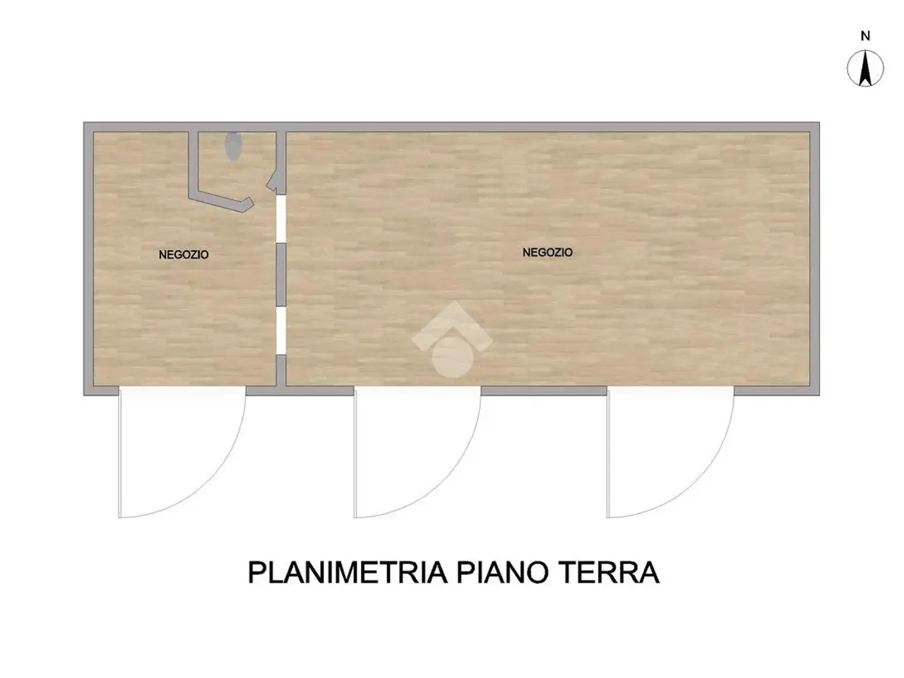 Negozio in Corso Garibaldi 1, Fiorenzuola D'Arda, {3} - Planimetria 1
