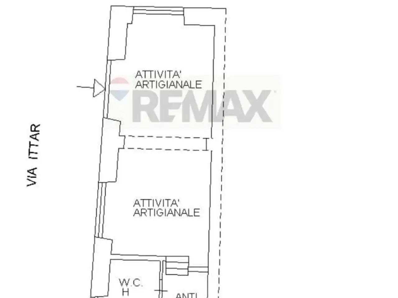 Negozio in Via Vittorio Emanuele II 555, Catania, {3} - Planimetria 1