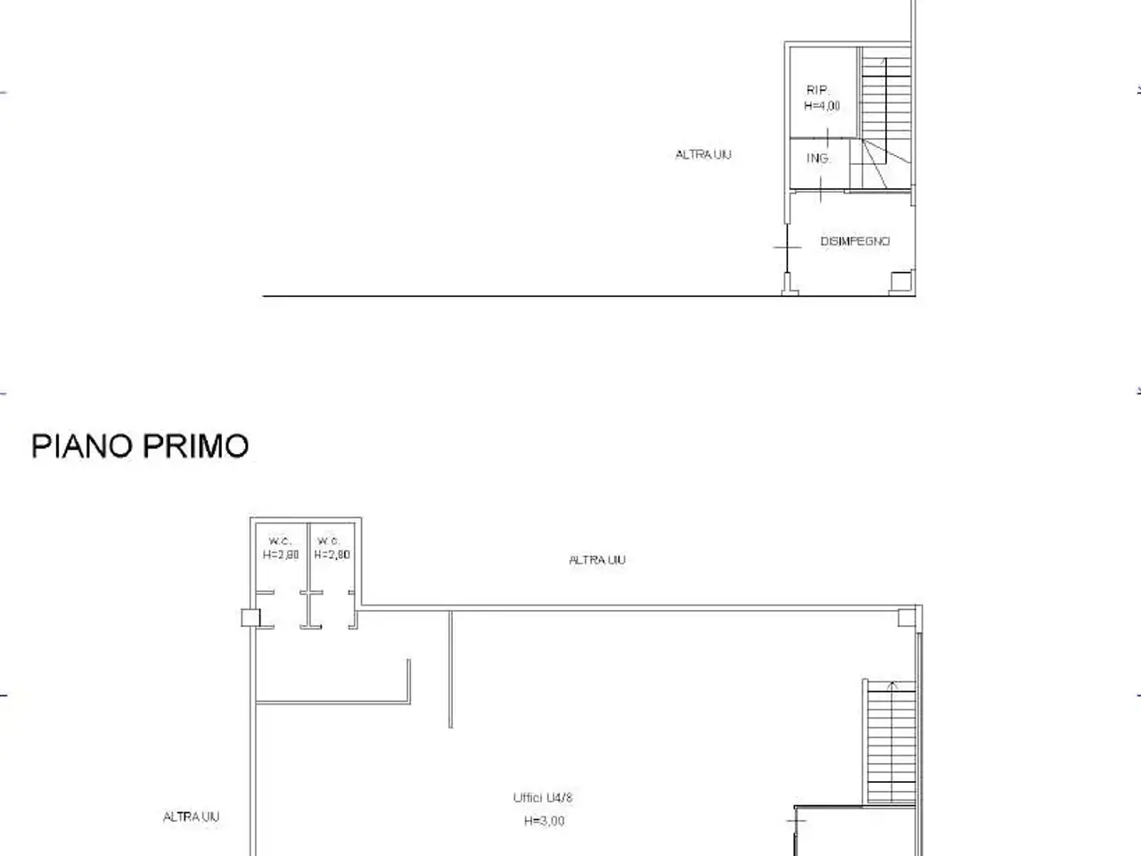 Ufficio in Via Primo Maggio 56, Ancona, {3} - Planimetria 1