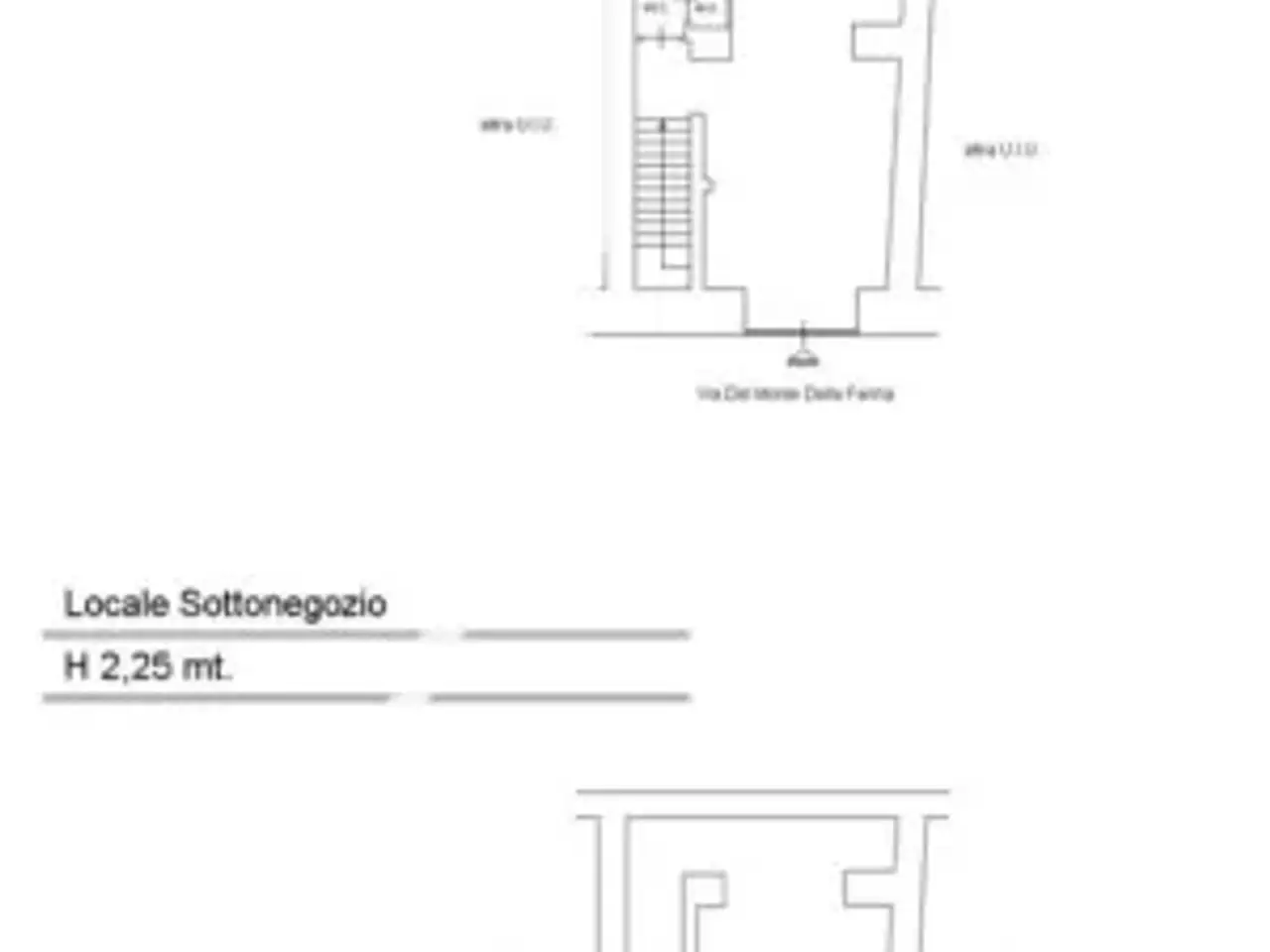 Negozio in Via del Monte della Farina, Roma, {3} - Planimetria 1
