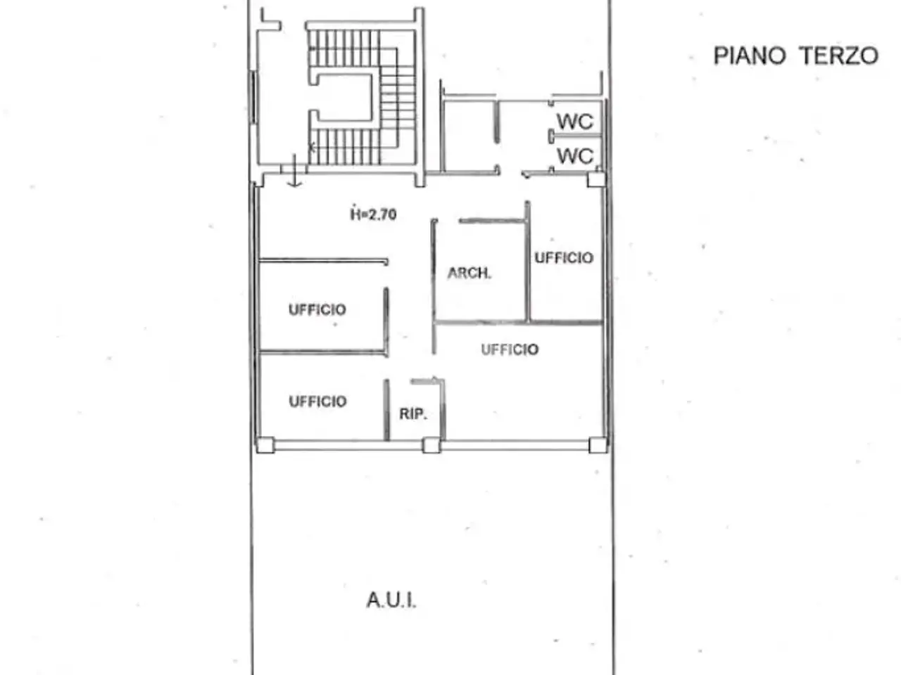Ufficio in Via del Mella 13, Brescia, {3} - Planimetria 1