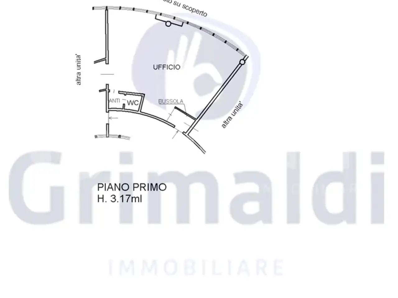 Ufficio in Via dei Frassini 21, Vicenza, {3} - Planimetria 1
