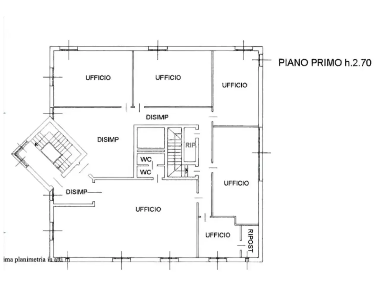 Palazzina commerciale in Via Amman 2, Cordenons, {3} - Planimetria 1