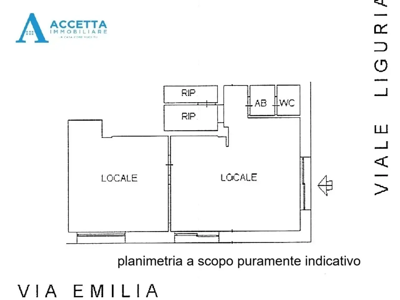 Negozio in Viale Liguria 12, Taranto, {3} - Planimetria 1
