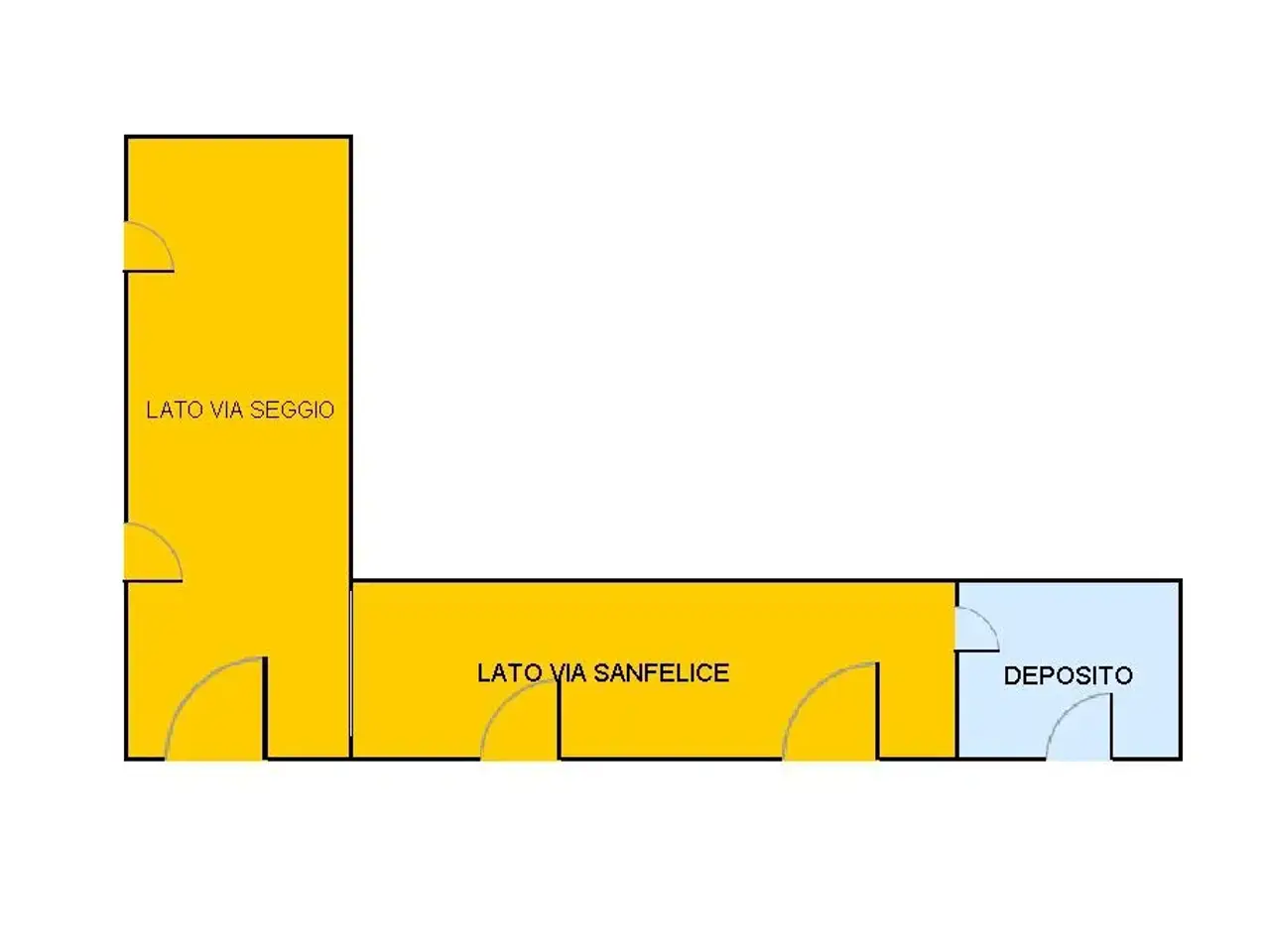 Negozio in Via Guglielmo Sanfelice 1, Aversa, {3} - Planimetria 1
