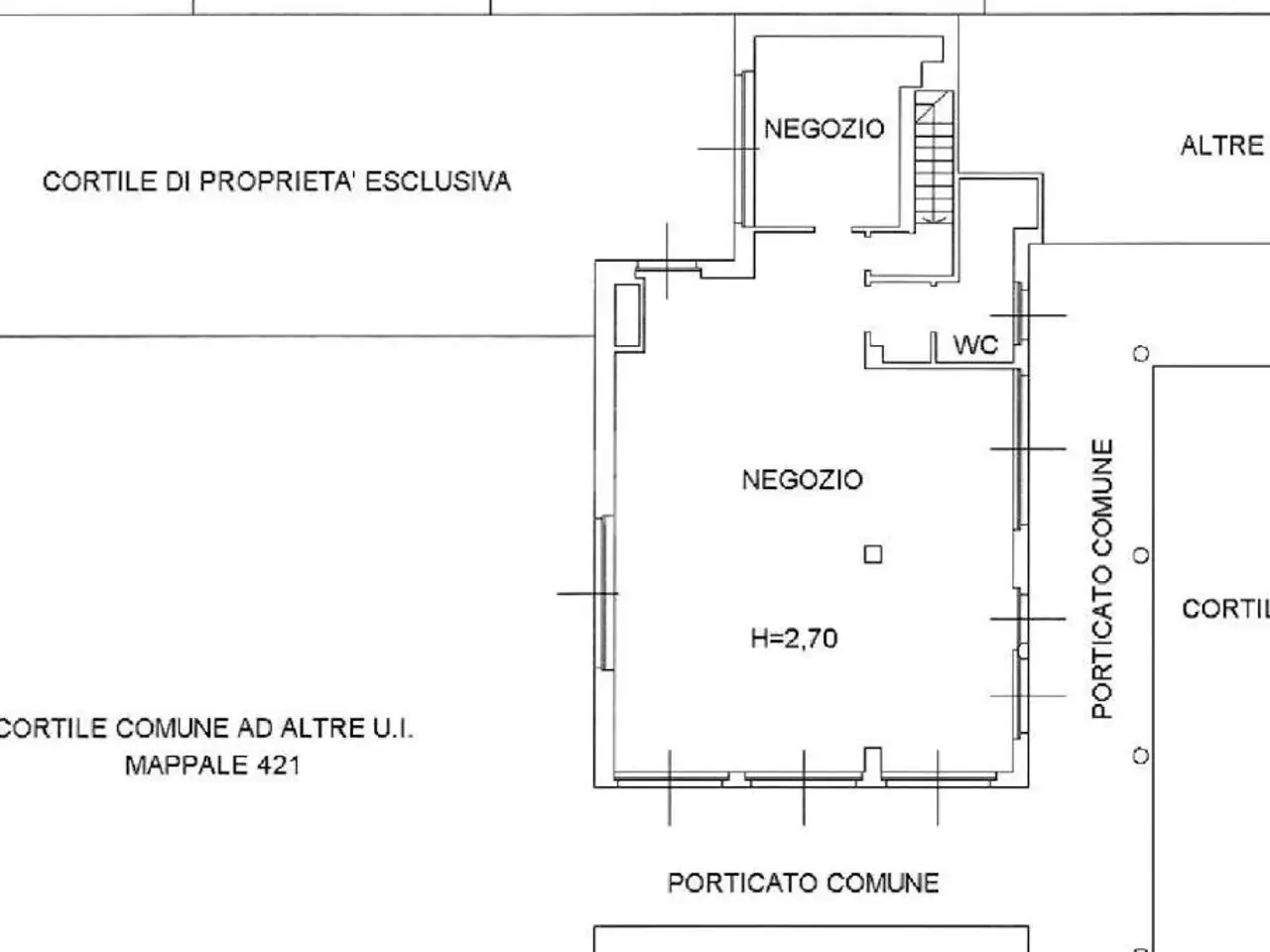 Negozio in Negozio Piazza della Repubblica 5, Malnate, {3} - Planimetria 1