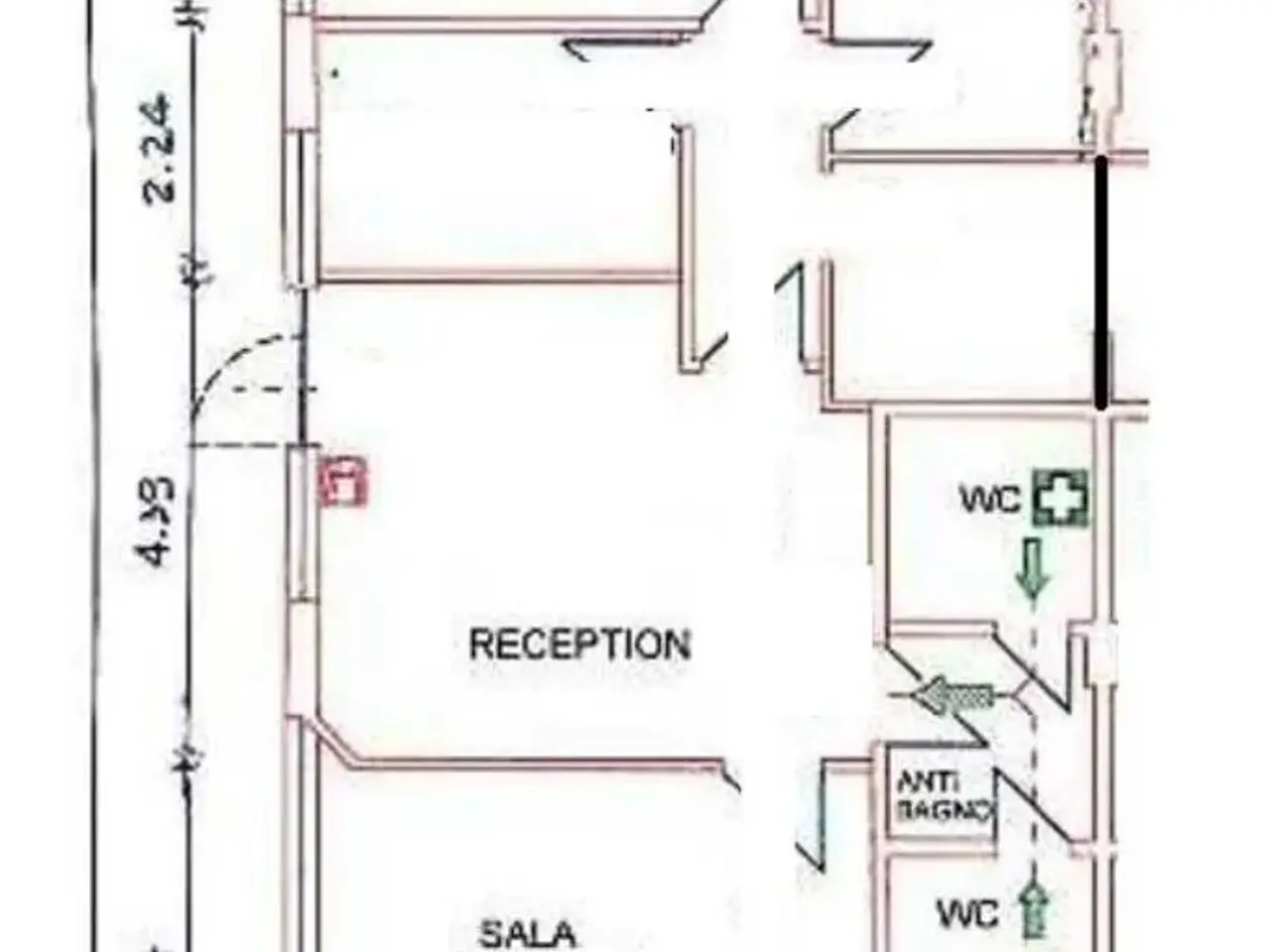 Ufficio in Via Brini 45, Bologna, {3} - Planimetria 1