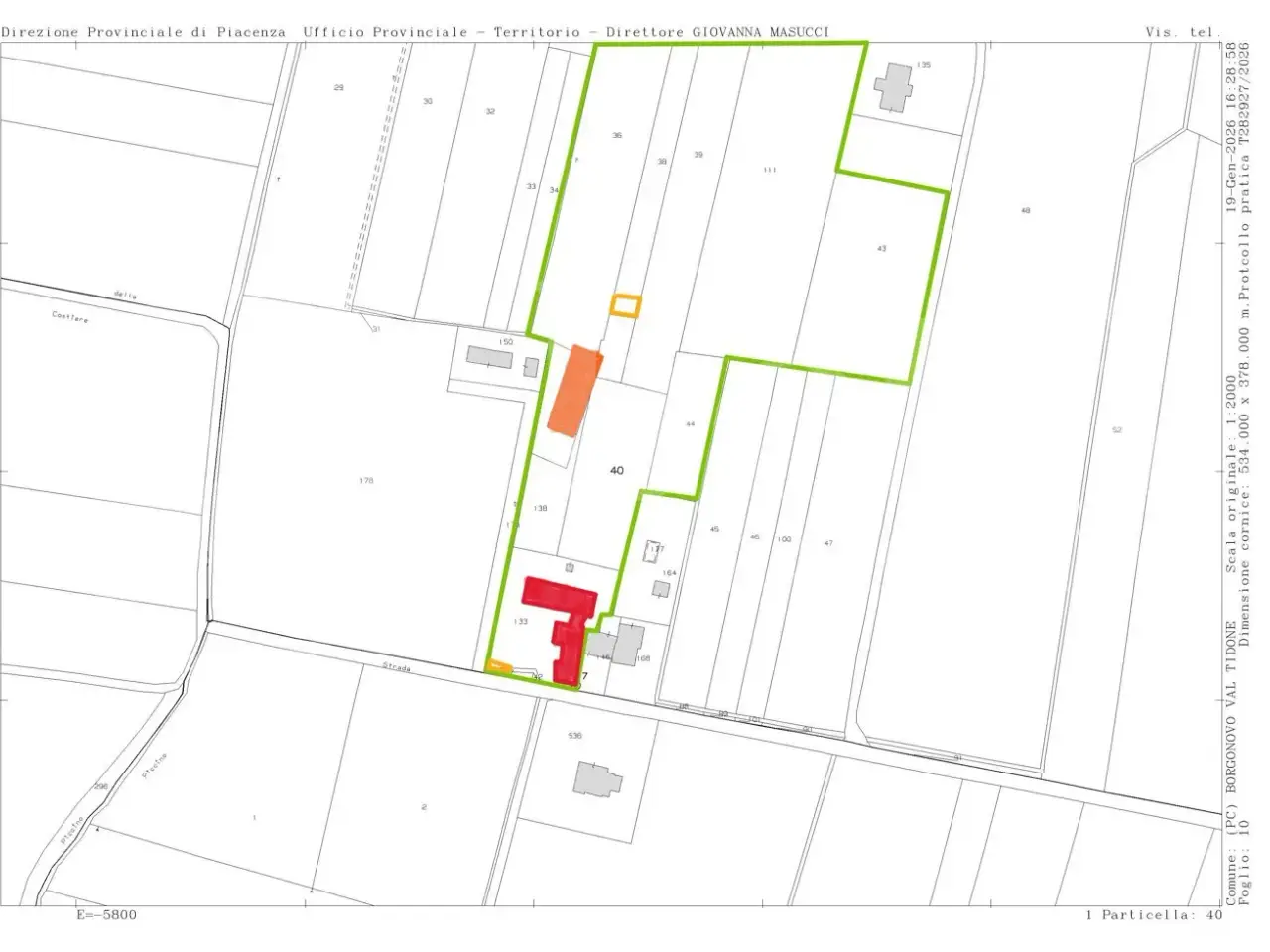 Azienda agricola in Localita' Castellina, Borgonovo Val Tidone, {3} - Planimetria 1