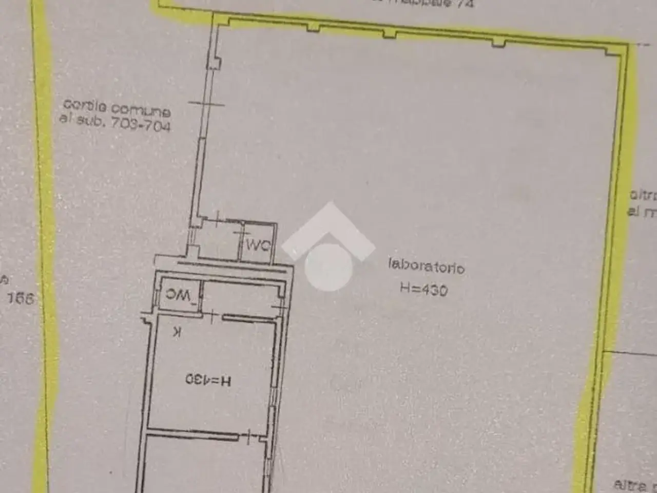 Capannone in Via Frosinone 4, Milano, {3} - Planimetria 1