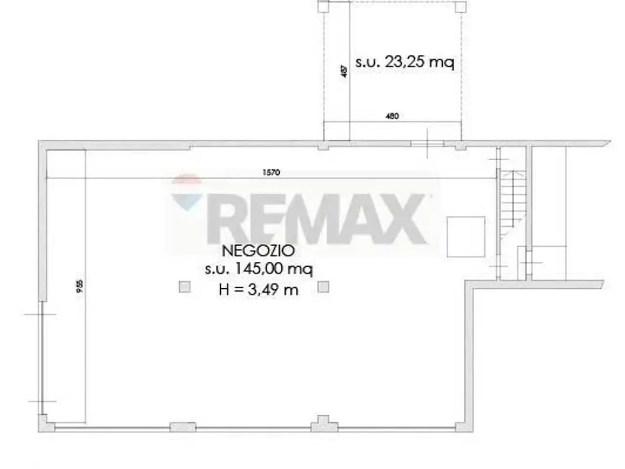 Negozio in Via Madonna 2, Lonate Pozzolo, {3} - Planimetria 1