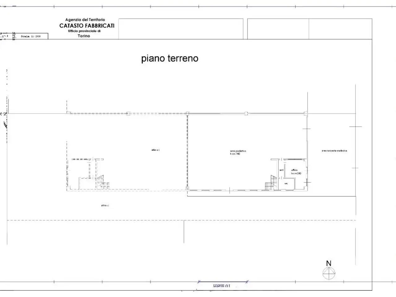 Capannone in Via Fortunato Postiglione, Moncalieri, {3} - Planimetria 1