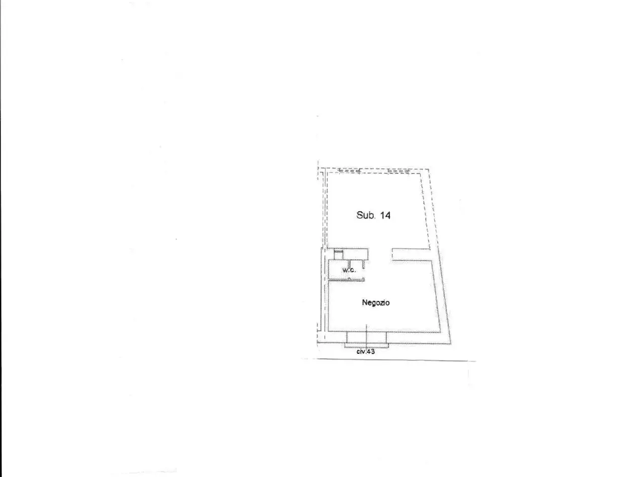 Negozio in Via Maggior Boccucci  1, Mondragone, {3} - Planimetria 1