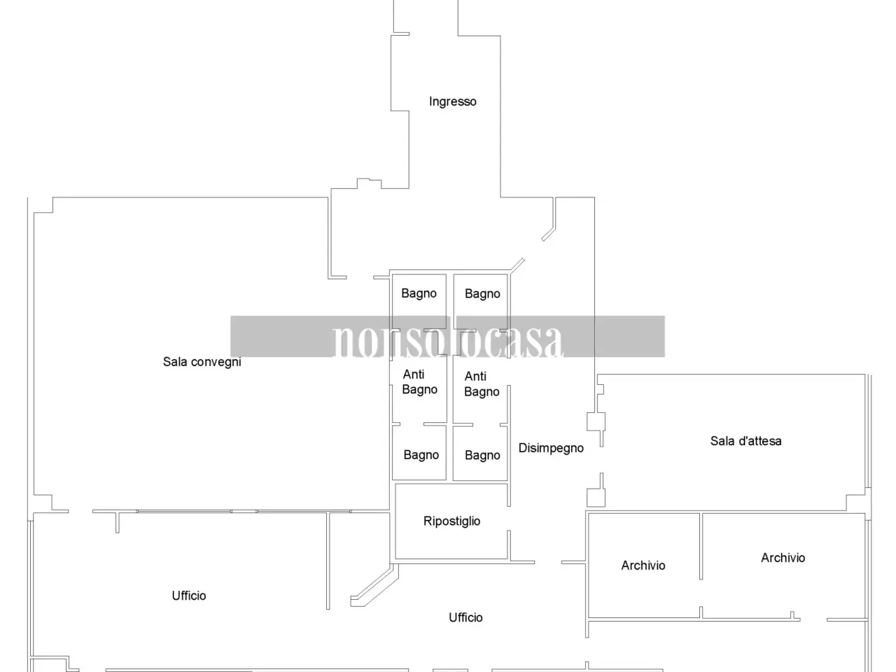 Negozio in Via Orazio Tramontani 156, Perugia, {3} - Planimetria 1