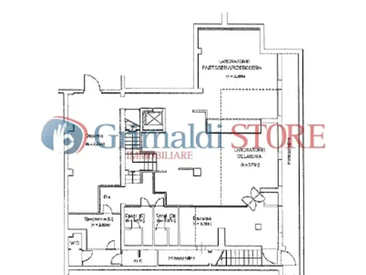 Palazzina commerciale in Viale Giovanni Paolo II 9, Lecce, {3} - Planimetria 1