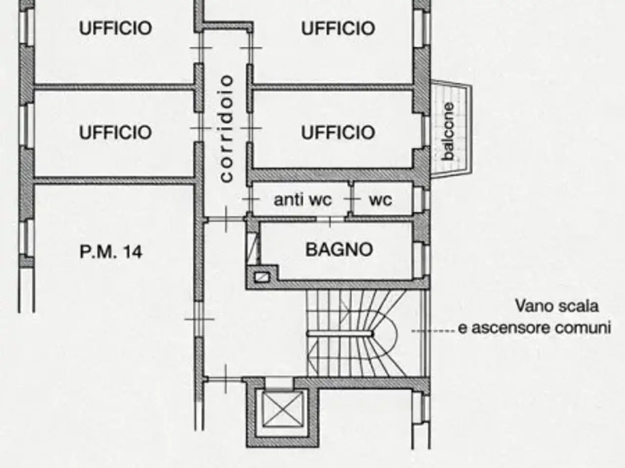 Ufficio in Via dei Vanga, Bolzano, {3} - Planimetria 1